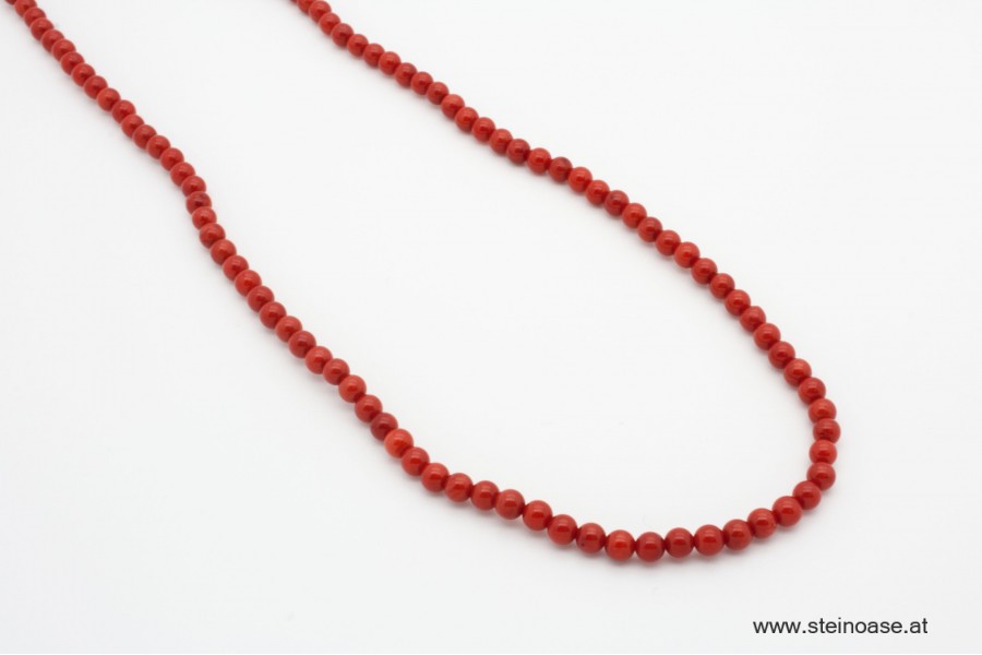 Kette Koralle rot 3mm